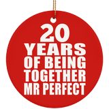 20th Anniversary 20 Years Of Being Mr Perfect - Circle Ornament