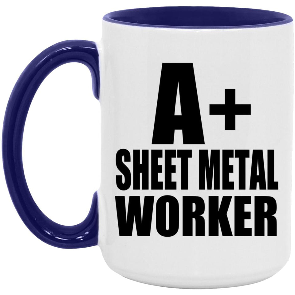 A+ Sheet Metal Worker - 15oz Accent Mug Purple