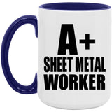 A+ Sheet Metal Worker - 15oz Accent Mug Purple