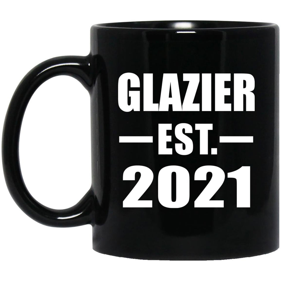 Glazier Established EST. 2021 - 11oz Coffee Mug Black