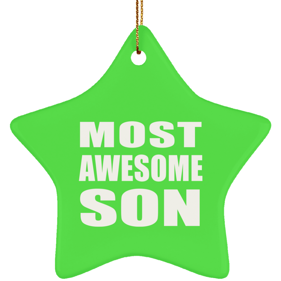 Most Awesome Son - Star Ornament