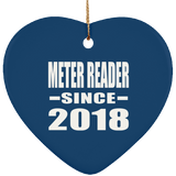 Meter Reader Since 2018 - Heart Ornament