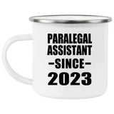 Paralegal Assistant Since 2023 - 12oz Camping Mug