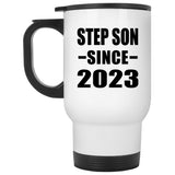 Step Son Since 2023 - White Travel Mug
