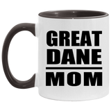Great Dane Mom - 11oz Accent Mug Black