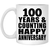 Happy 100th Anniversary 100 Years & Counting - 11 Oz Coffee Mug