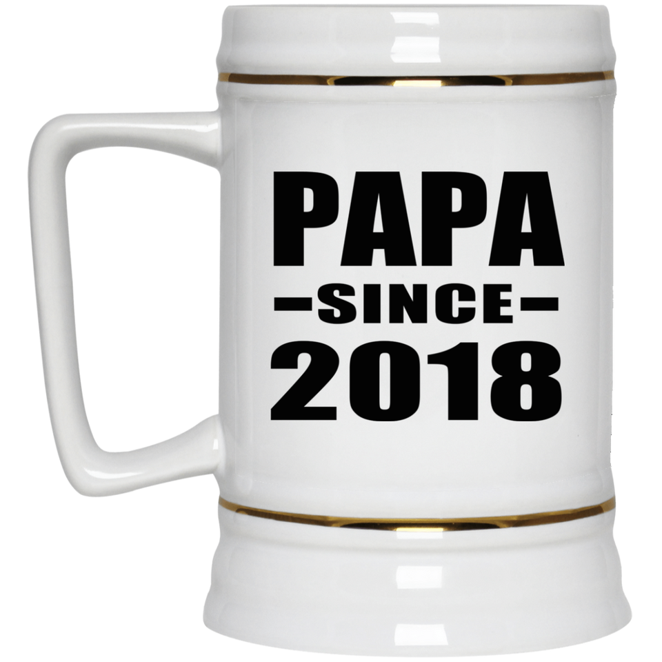 Papa (Grandpa) Since 2018 - Beer Stein