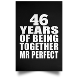 46th Anniversary 46 Years Of Being Mr Perfect - Poster Portrait