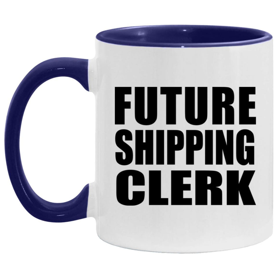Future Shipping Clerk - 11oz Accent Mug Purple