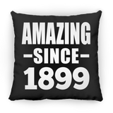 125th Birthday Amazing Since 1899 - Throw Pillow Black
