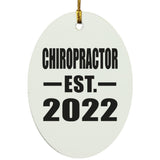 Chiropractor Established EST. 2022 - Oval Ornament