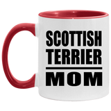 Scottish Terrier Mom - 11oz Accent Mug Red