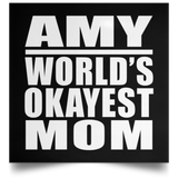 Amy World's Okayest Mom - Poster Square
