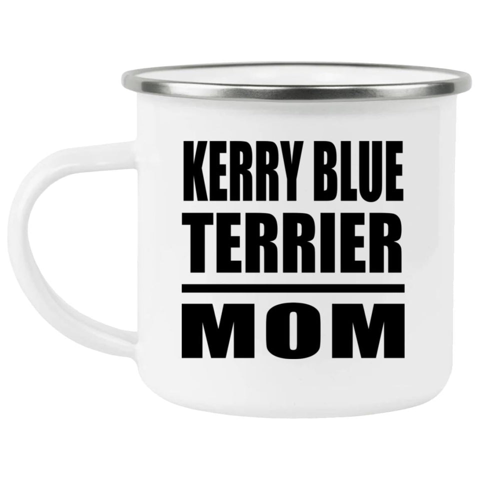 Kerry Blue Terrier Mom - 12oz Camping Mug