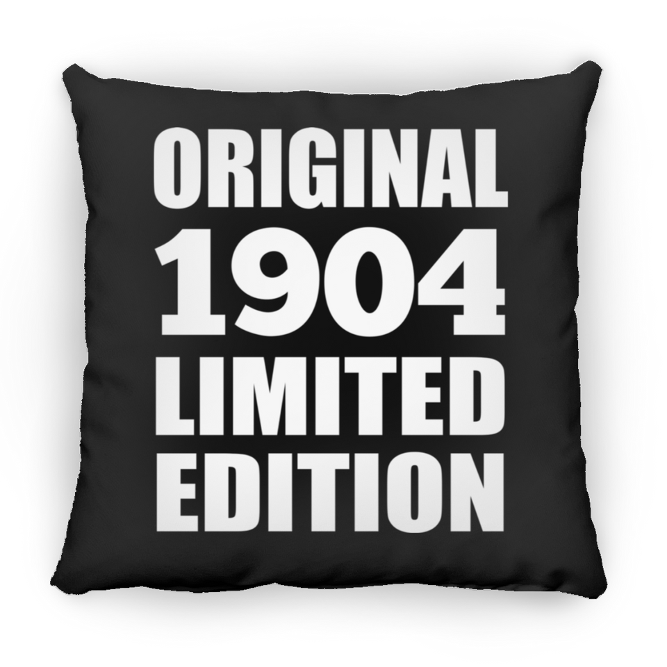 120th Birthday Original 1904 Limited Edition - Throw Pillow Black