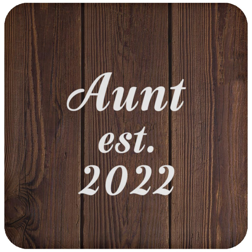 Aunt Established EST. 2022 - Drink Coaster D