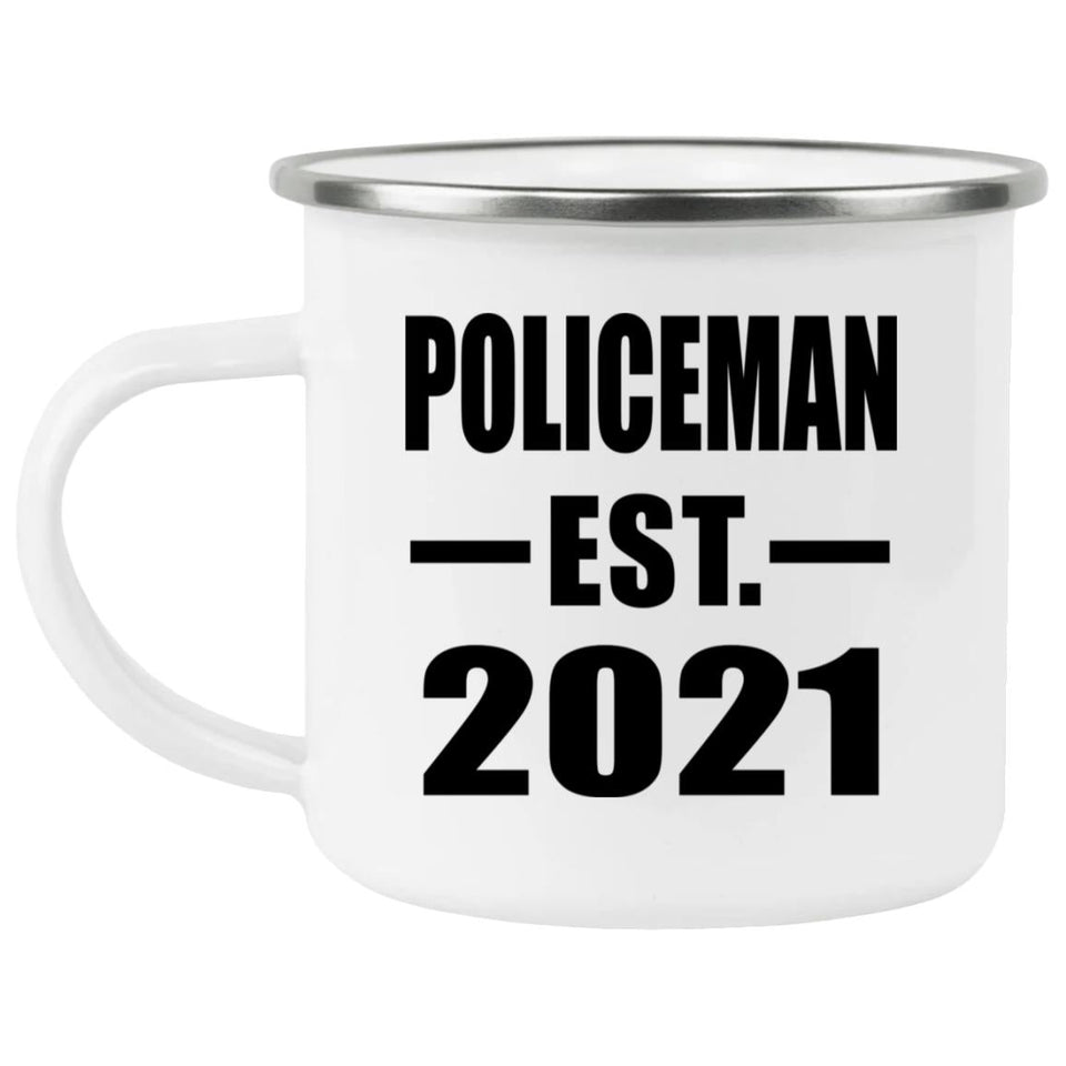 Policeman Established EST. 2021 - 12oz Camping Mug