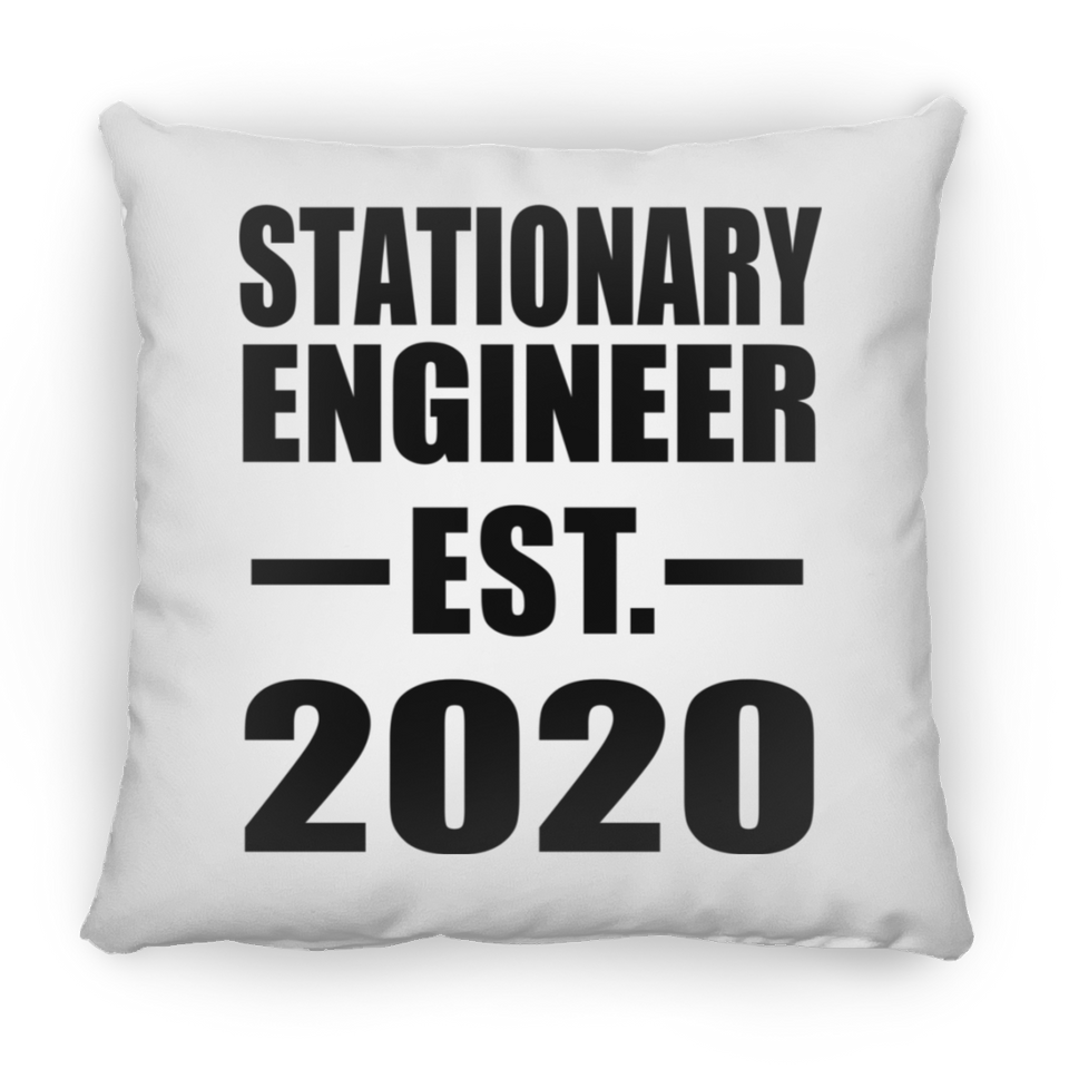 Stationary Engineer Established EST. 2020 - Throw Pillow