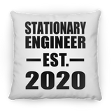 Stationary Engineer Established EST. 2020 - Throw Pillow