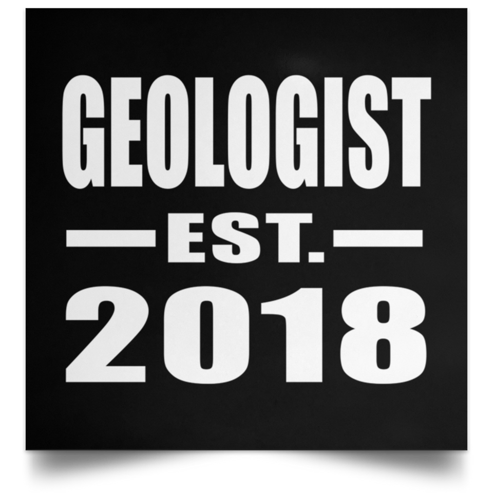 Geologist Established EST. 2018 - Poster Square