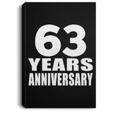 63rd Anniversary 63 Years Anniversary - Canvas Portrait