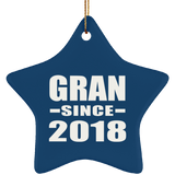 Gran Since 2018 - Star Ornament