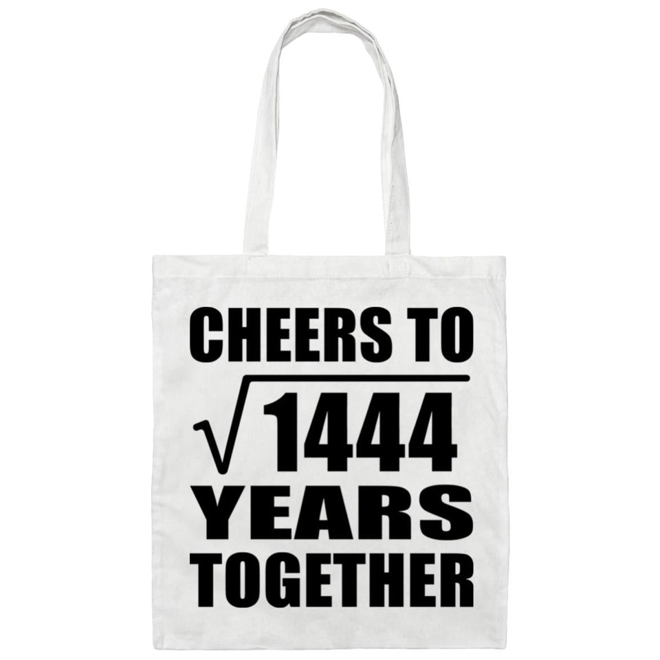 38th Anniversary Cheers To Square Root of 1444 Years Together - Tote Bag White