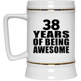 38th Birthday 38 Years Of Being Awesome - Beer Stein