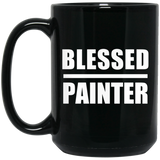 Blessed Painter - 15oz Coffee Mug Black