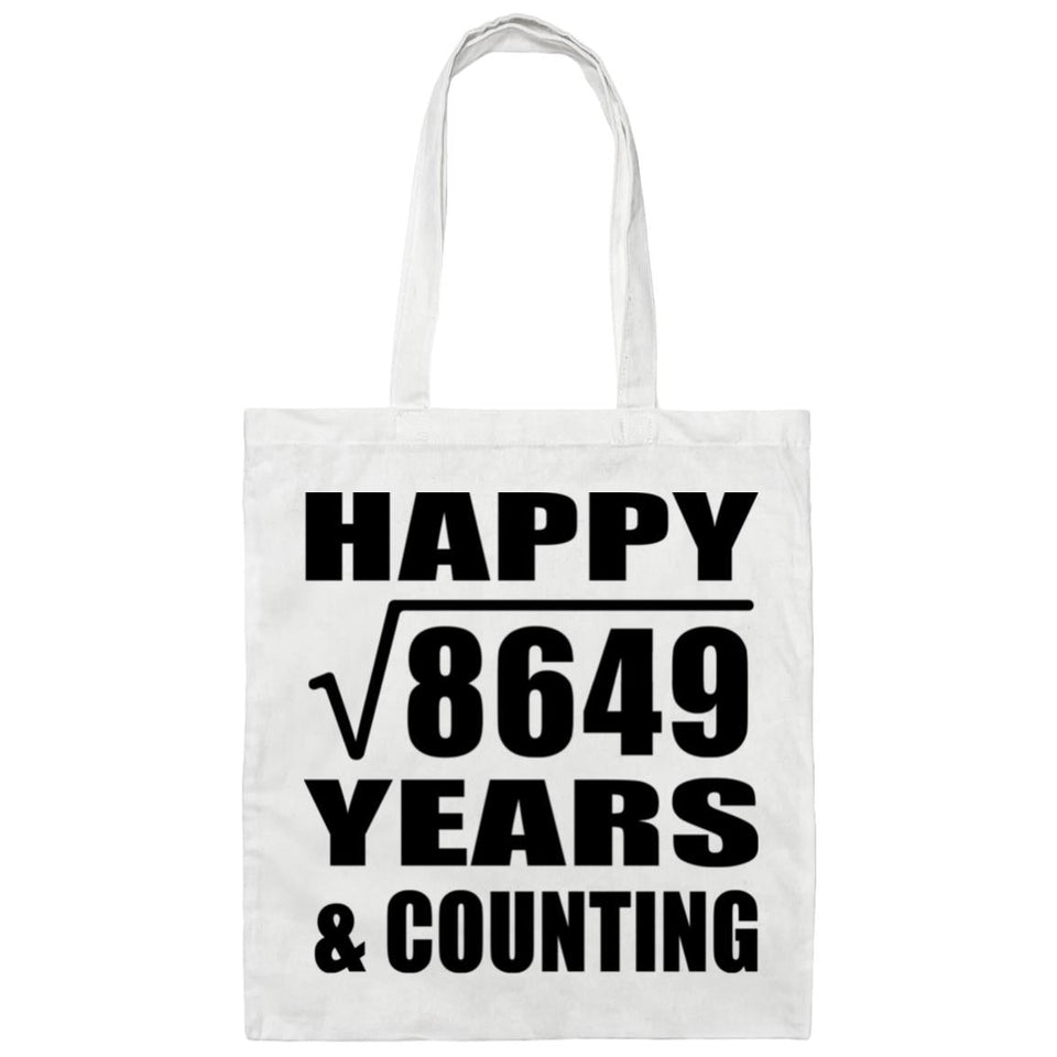 Happy 93rd Anniversary Square Root of 8649 Years & Counting - Tote Bag White