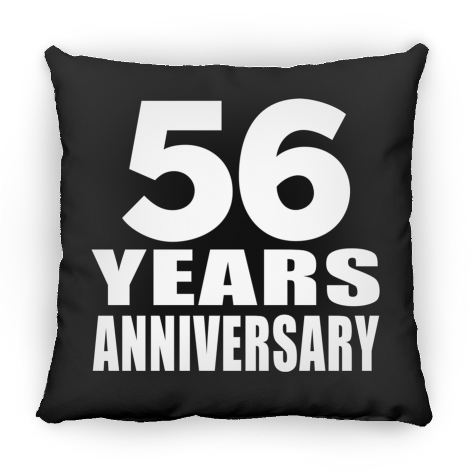 56th Anniversary 56 Years - Throw Pillow Black