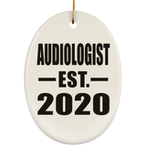 Audiologist Established EST. 2020 - Oval Ornament