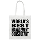 World's Best Management Consultant - Tote Bag White