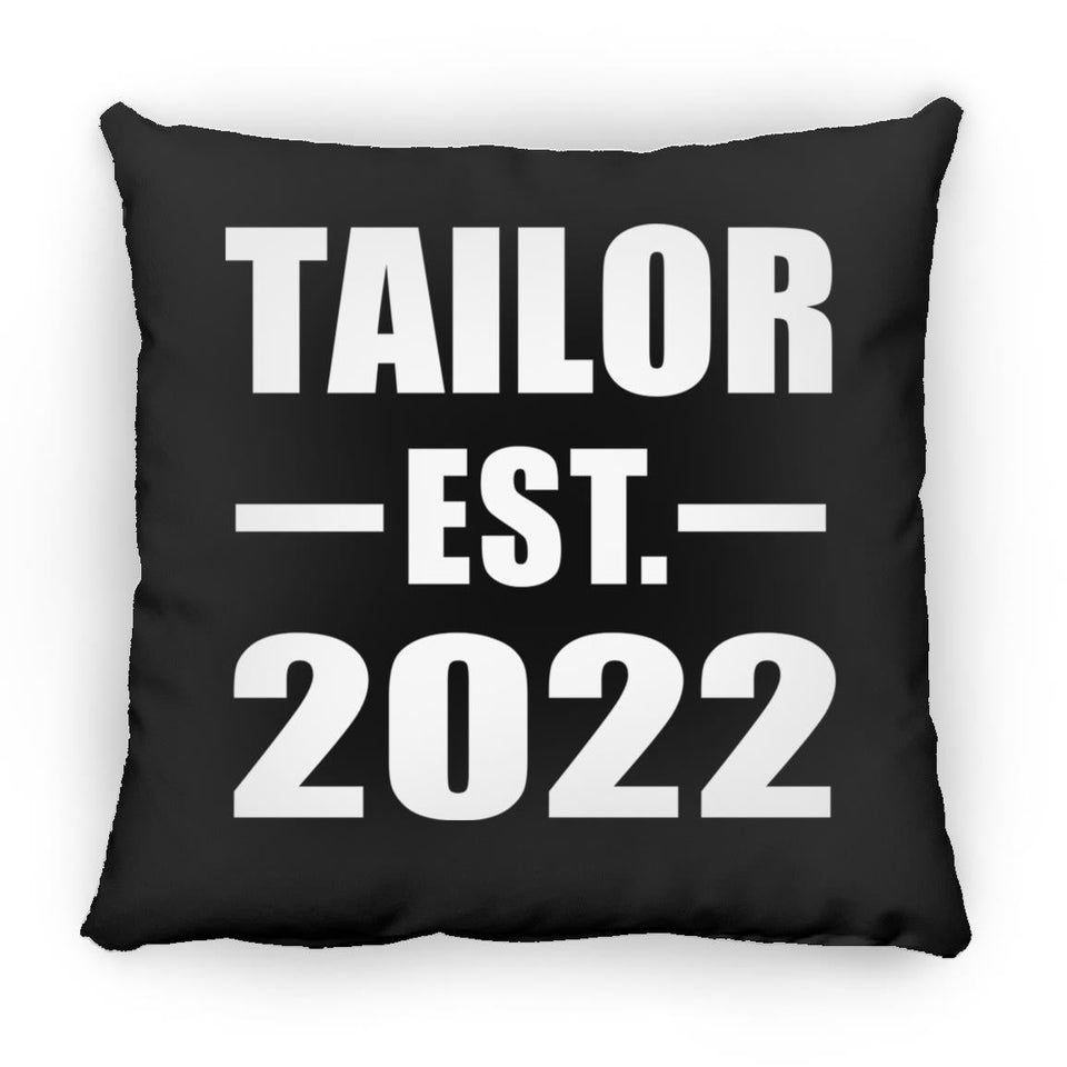 Tailor Established EST. 2022 - Throw Pillow Black