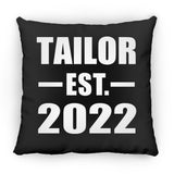 Tailor Established EST. 2022 - Throw Pillow Black
