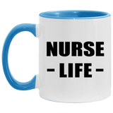 Nurse Life - 11oz Accent Mug Blue