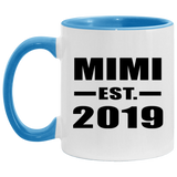Mimi Established EST. 2019 - 11oz Accent Mug Blue