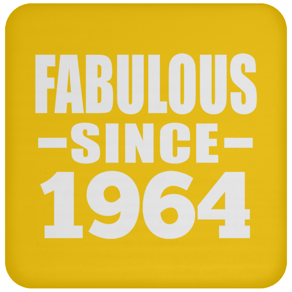 60th Birthday Fabulous Since 1964 - Drink Coaster