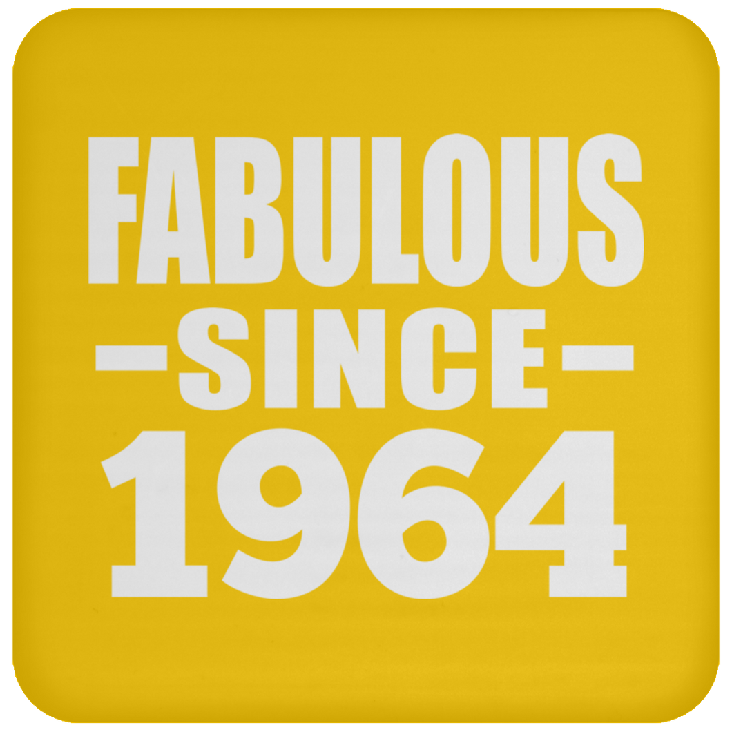 60th Birthday Fabulous Since 1964 - Drink Coaster