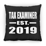 Tax Examiner Established EST. 2019 - Throw Pillow Black