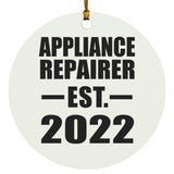 Appliance Repairer Established EST. 2022 - Circle Ornament