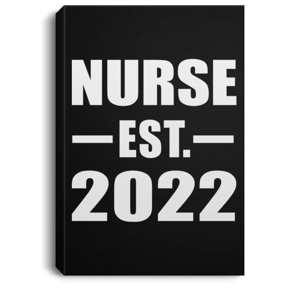 Nurse Established EST. 2022 - Canvas Portrait