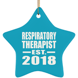 Respiratory Therapist Established EST. 2018 - Star Ornament