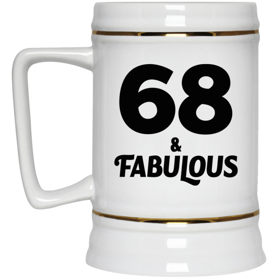 68th Birthday 68 & Fabulous - Beer Stein