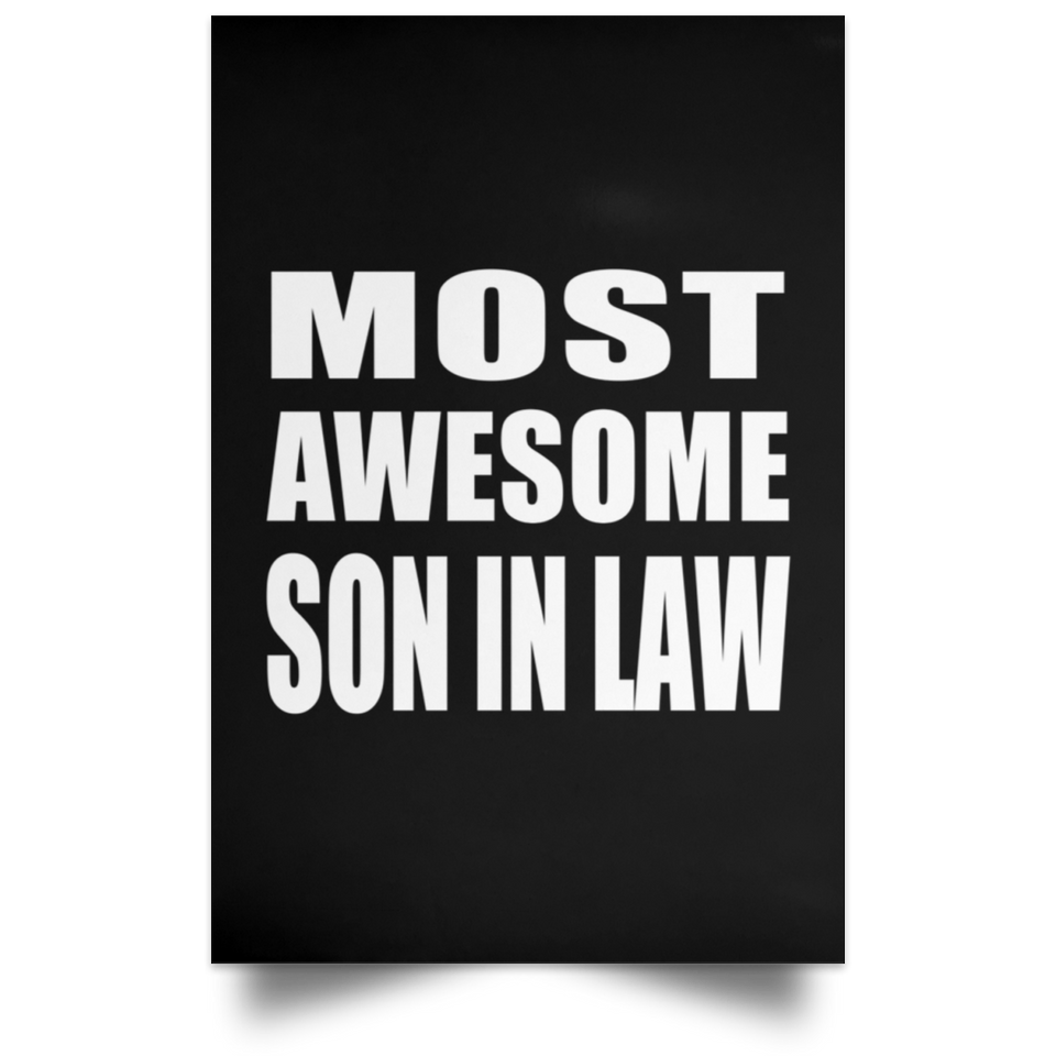 Most Awesome Son In Law - Poster Portrait