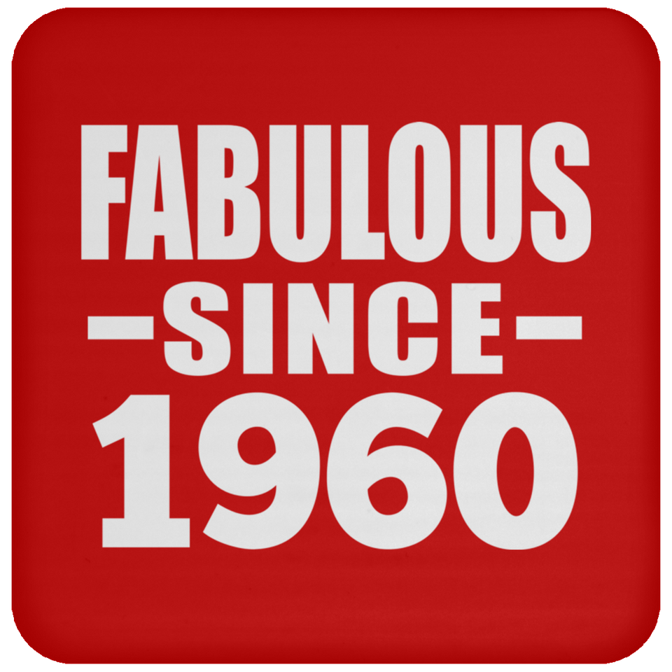 64th Birthday Fabulous Since 1960 - Drink Coaster