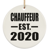 Chauffeur Established EST. 2020 - Circle Ornament