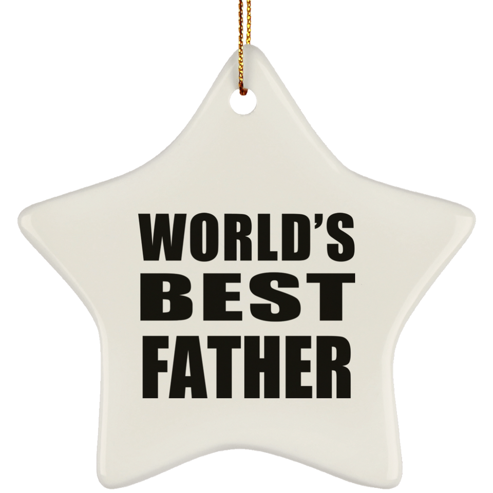 World's Best Father - Star Ornament