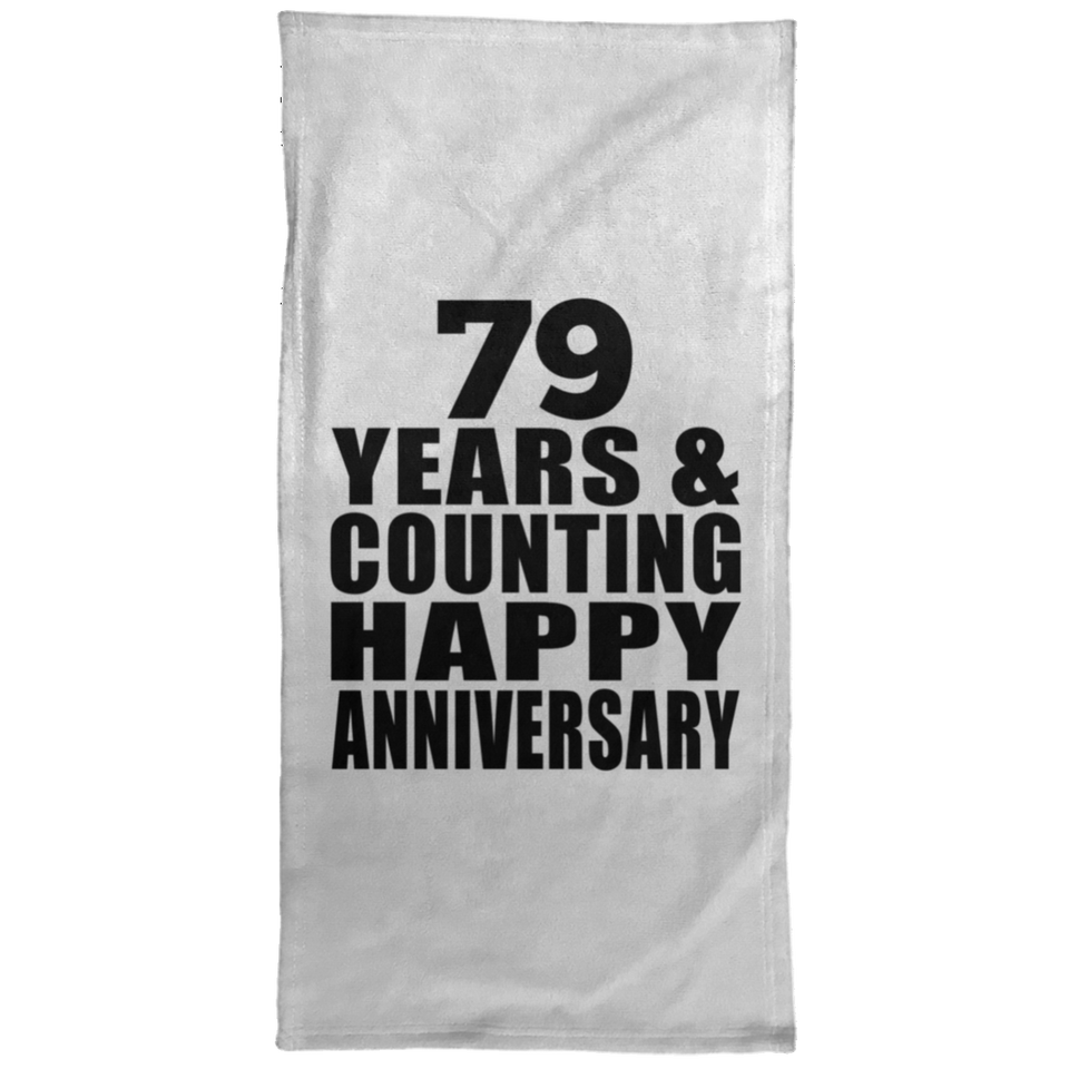 Happy 79th Anniversary 79 Years & Counting - Hand Towel