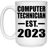 Computer Technician Established EST. 2023 - 15oz Coffee Mug